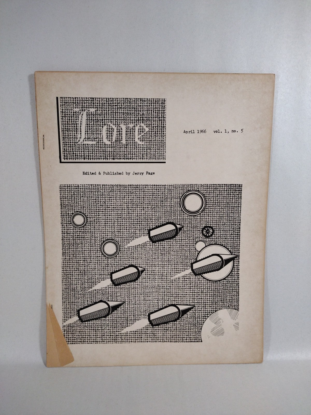 Lore (1966) Jerry Page Fanzine Lot #4 5 6 8 9 Early Jeffery Jones Art