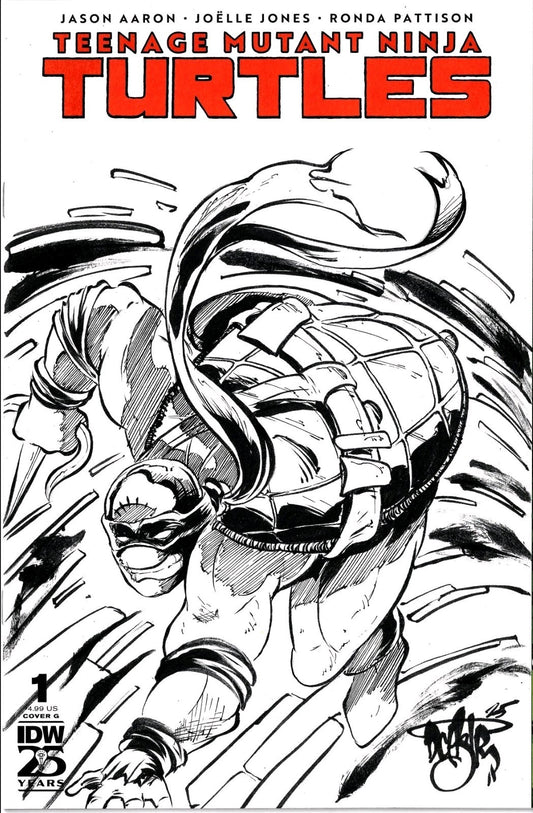 Teenage Mutant Ninja Turtles #1 (2024) IDW Sketch Cover Variant W Original Art