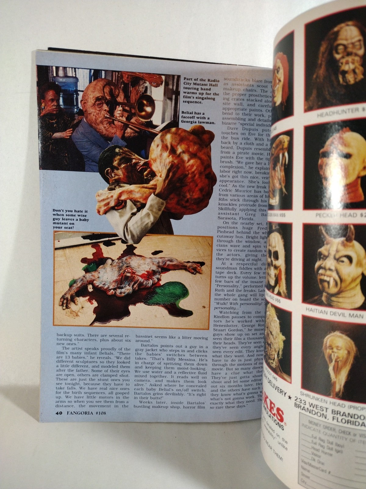 FANGORIA Magazine #108 (1991) Freddy's Dead People Under The Stairs Evil Ernie