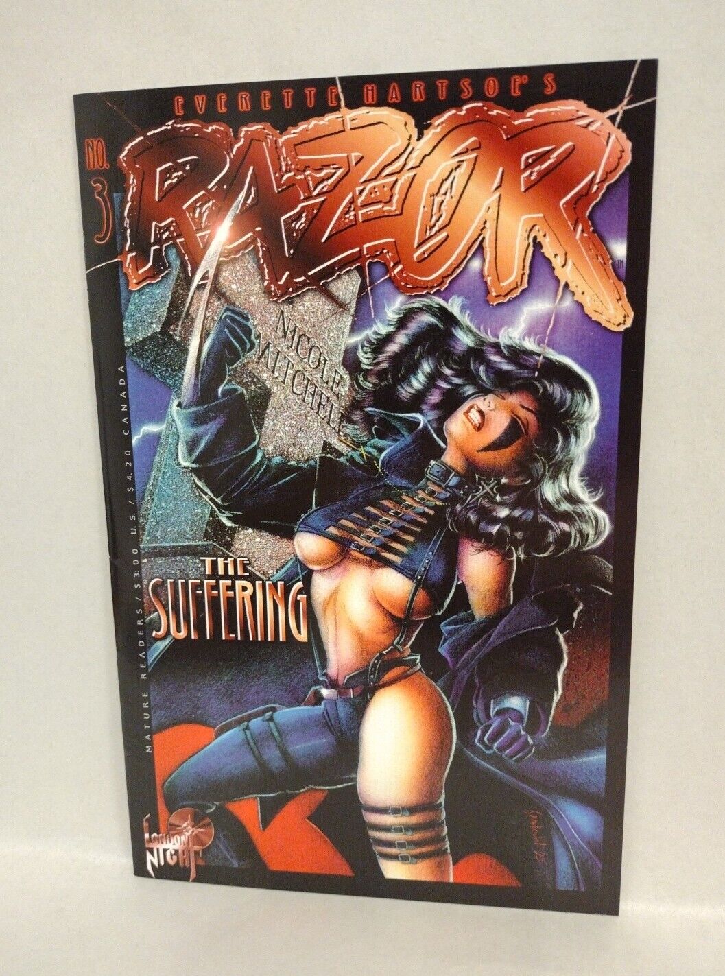 Razor: Suffering (1995) London Night Studios Complete Cry No More Comic Lot Set 