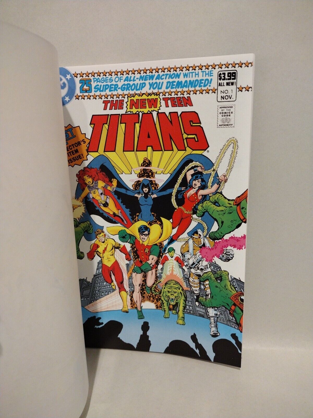 NEW TEEN TITANS #1 (2023) DC Comic Facsimile Ed Sketch Variant W Original Art