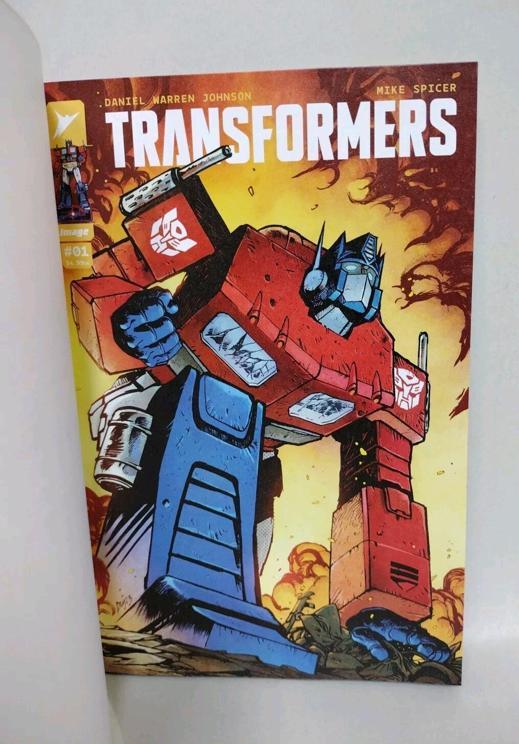 Transformers #1 (2023) Image Comic Sketch Variant Cover W Original Blaster Art