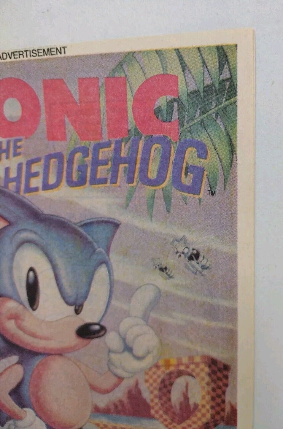 Sonic The Hedgehog #1 (1991) Newsprint Sega Games Insert Comic 1st Appearance 