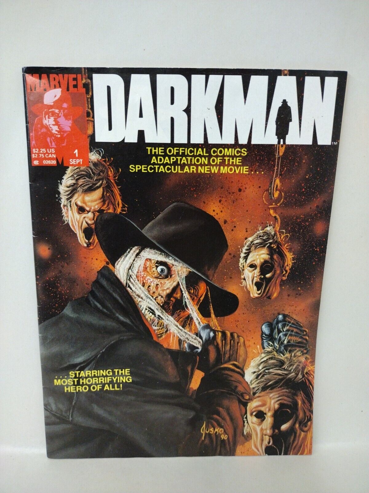 Darkman #1 (1990) Marvel Movie Adaptation Jusko Cover Bob Hall Texeira Art