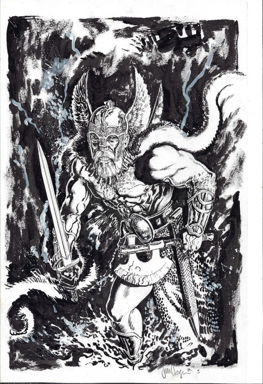 Dark Kingdom Original Jason Crager Comic Art 11 X 17 Horror Fantasy Inked