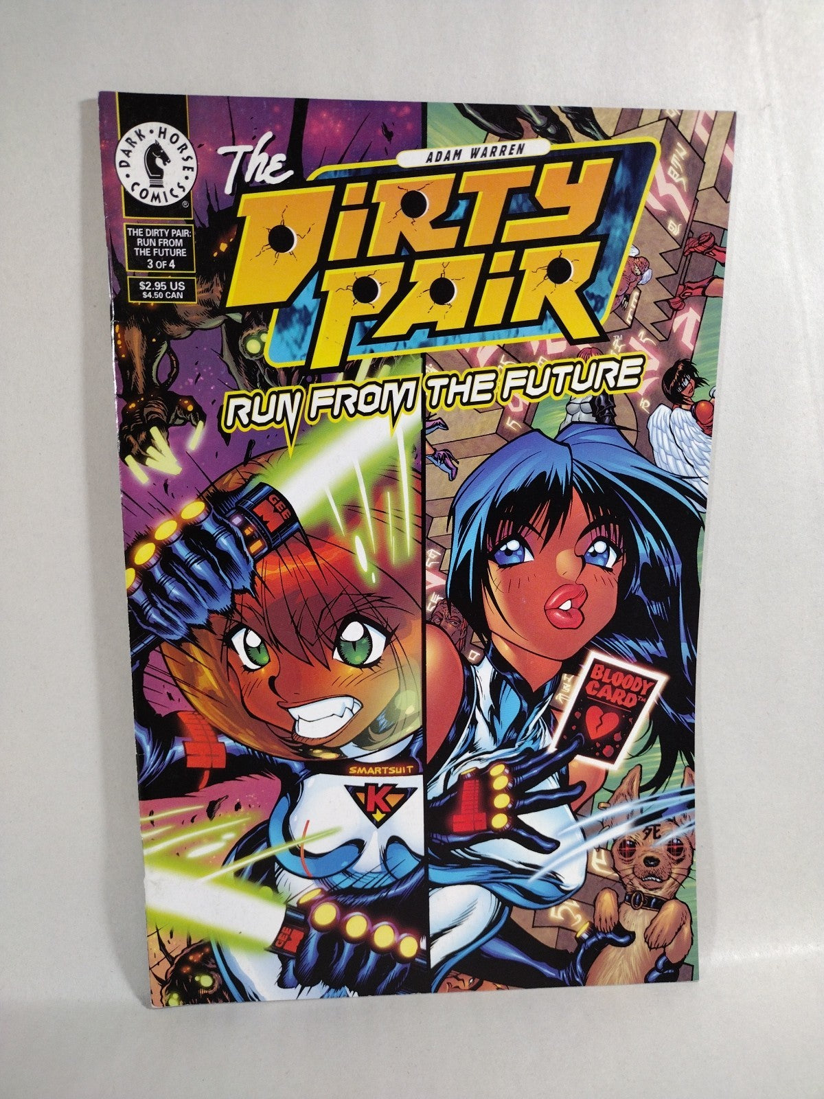 Dirty Pair Run From The Future (2000) Dark Horse Manga Comic Lot #1 2 3 A Warren