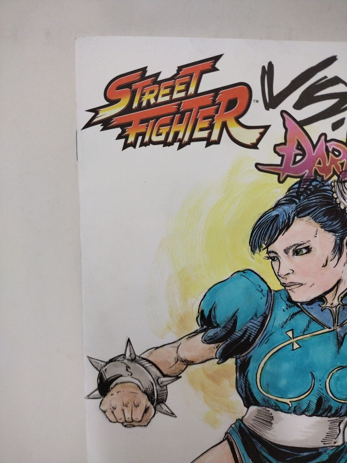 Street Fighter Vs  Darkstalkers 1 Blank Cover Udon Comic W Original Zach Zellars