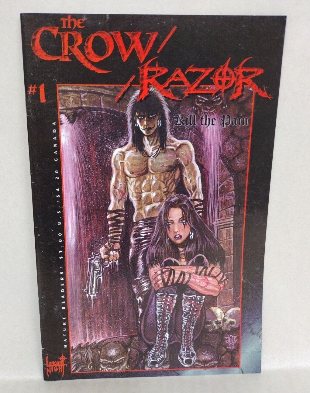 Crow Razor Kill The Pain #1 (1999) London Night Studios Comic Set O'Barr Powell