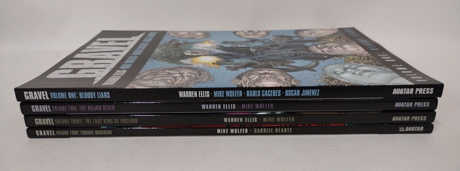 GRAVEL (2009) Warren Ellis COMPLETE Avatar TPB SC Set #1 2 3 4 New
