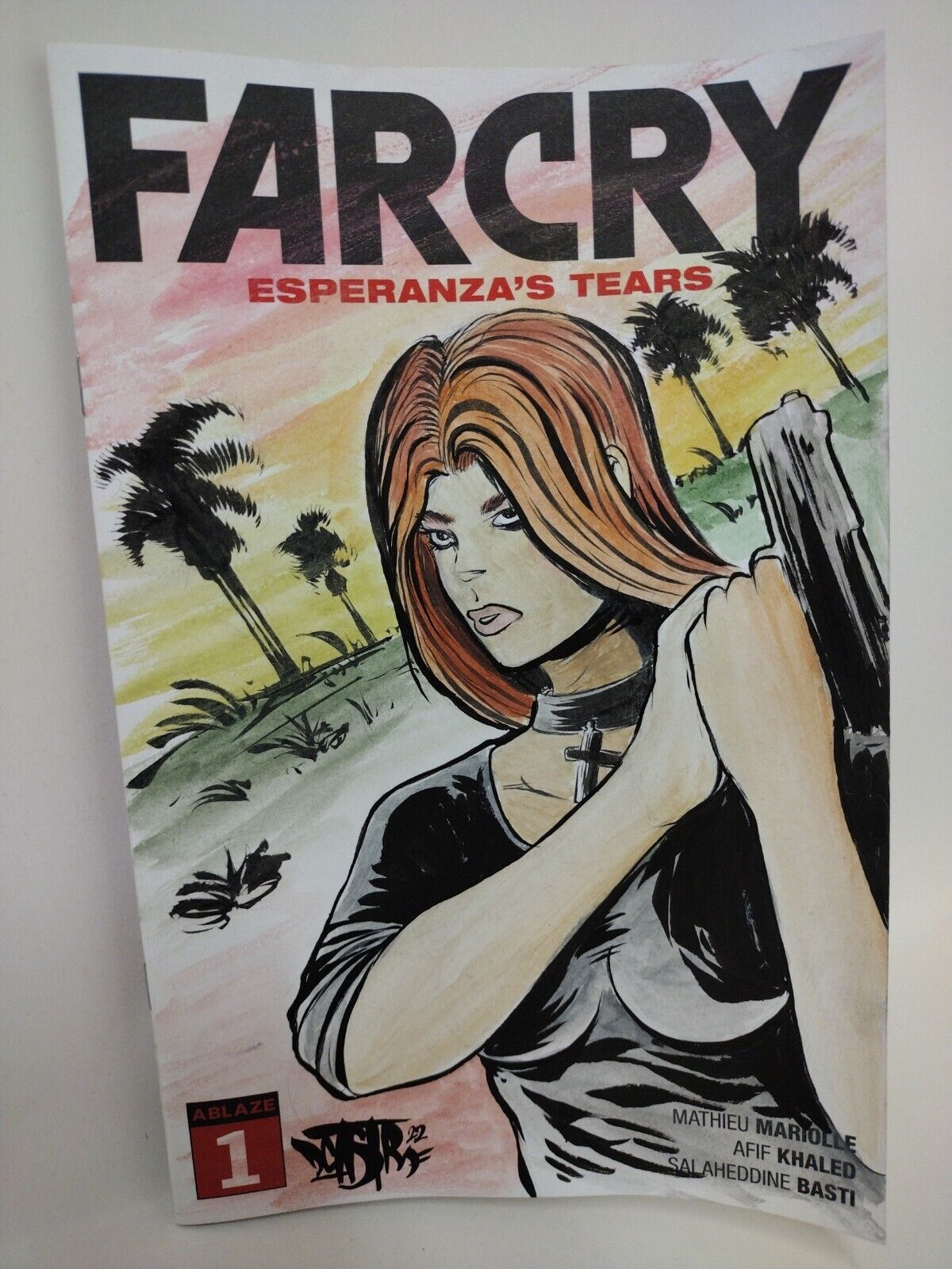 FarCry Esperanza's Tears #1 (2022) Ablaze Blank Cover Comic w Original Art ARG