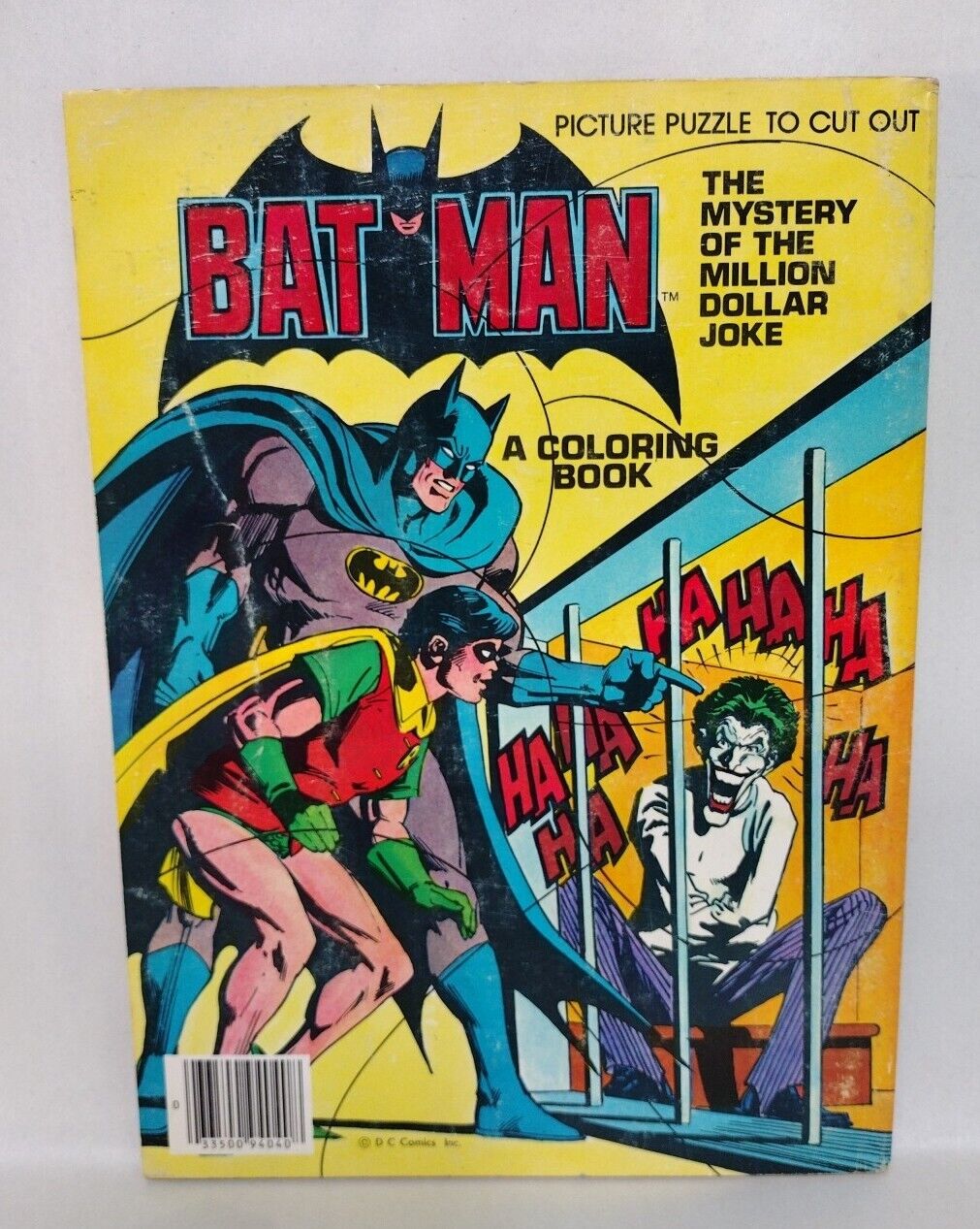 Batman (1980) Whitman Coloring Book Mystery Of The Million Dollar Joke Unused