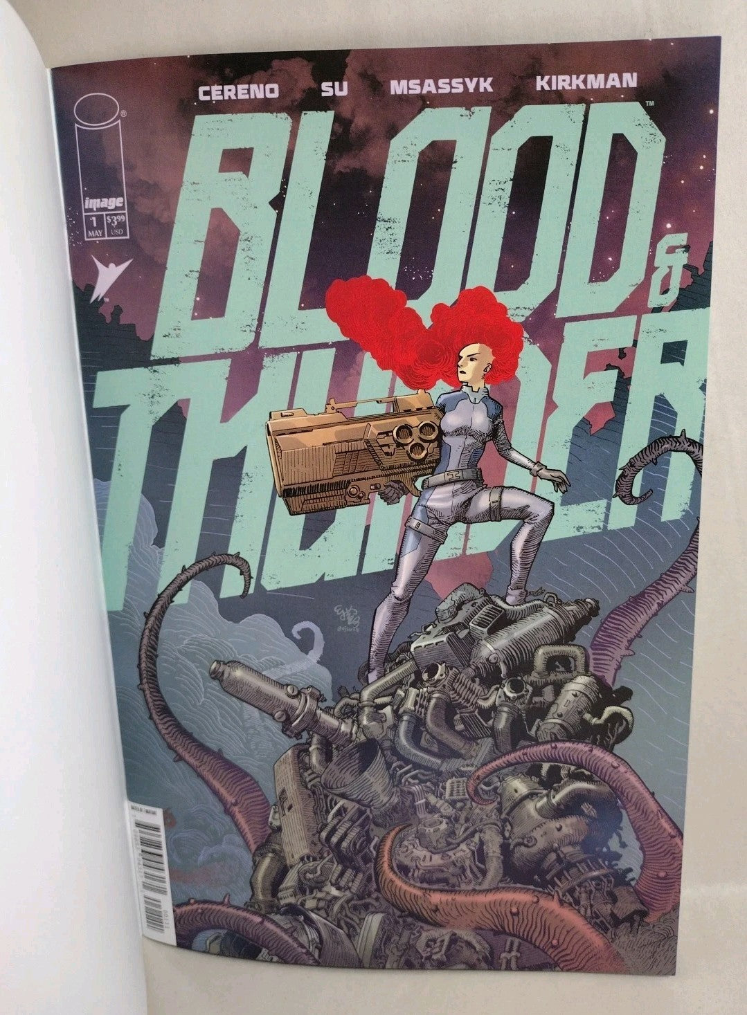 Blood & Thunder #1 (2025) Image Comic Sketch Cover Variant W Original DCastr Art