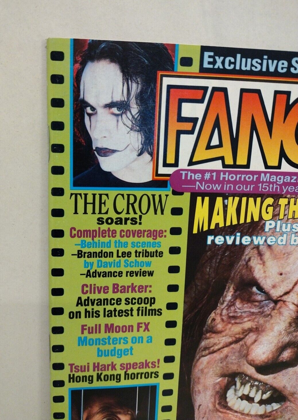 FANGORIA Magazine #133 (1994) The Crow Stephen King The Stand Beyond Bedlam 