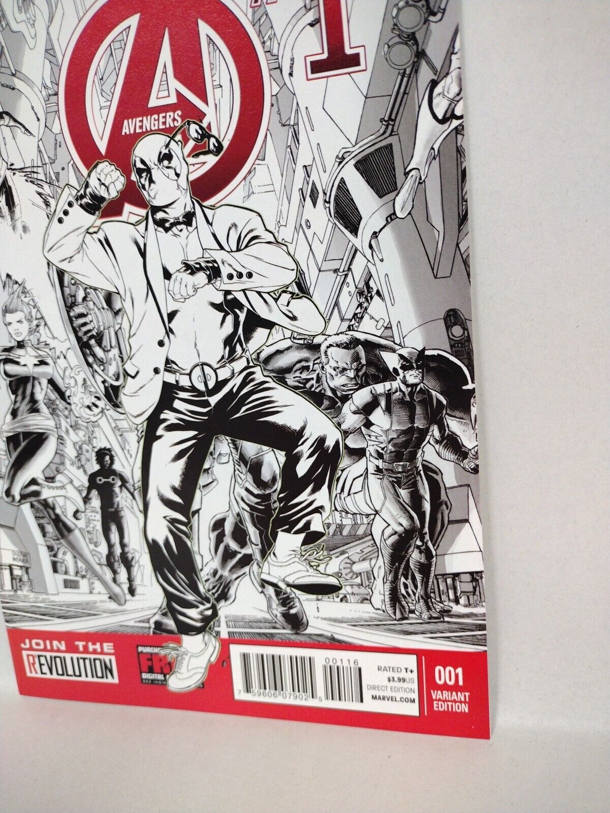 Avengers #1 (2013) Marvel Comics Deadpool Gangnam Style Sketch Variant NM