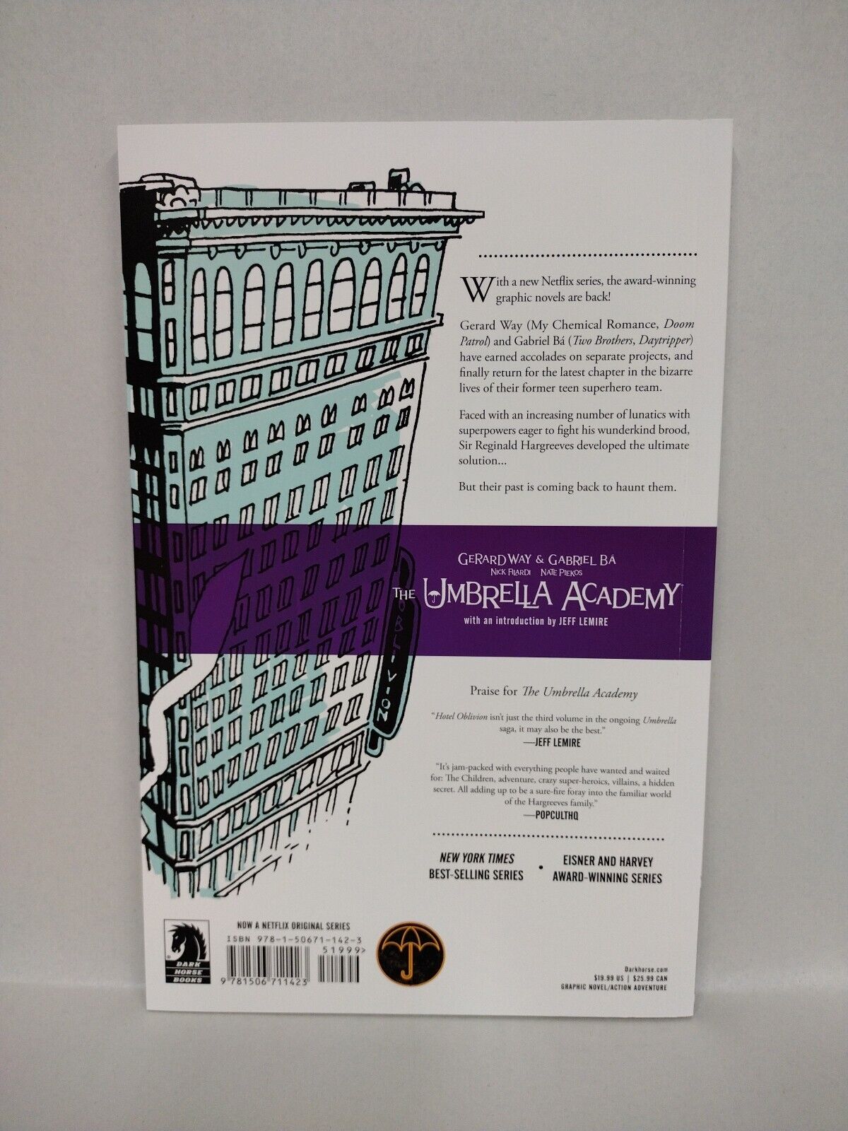 Umbrella Academy Vol 3 Hotel Oblivion (2009) Dark Horse TPB Gerard Way Ba New