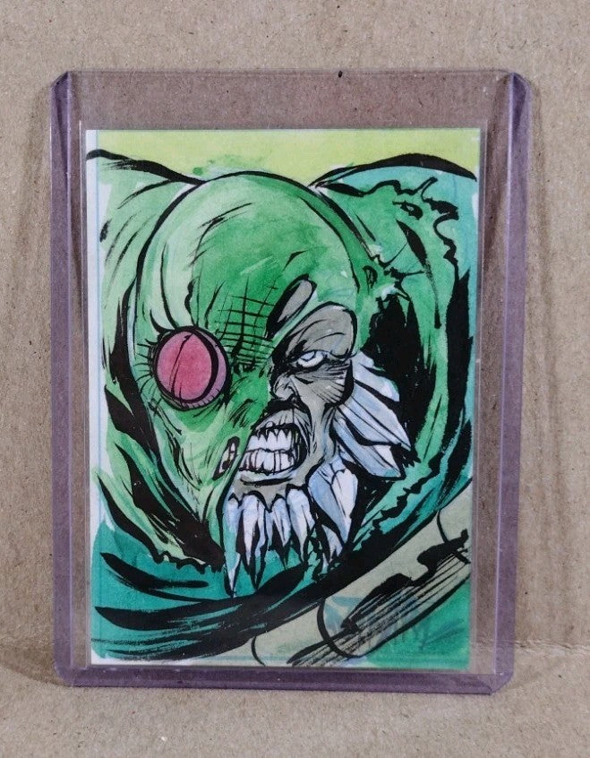Dave Castr Crusin (2025) OAC Sketch Card W Original DC Comic Doomsday Art