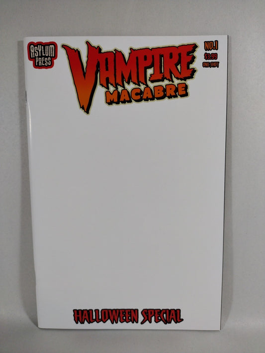 Vampires Halloween Special 1 (2021) Asylum Press Blank Sketch Cover Variant NM