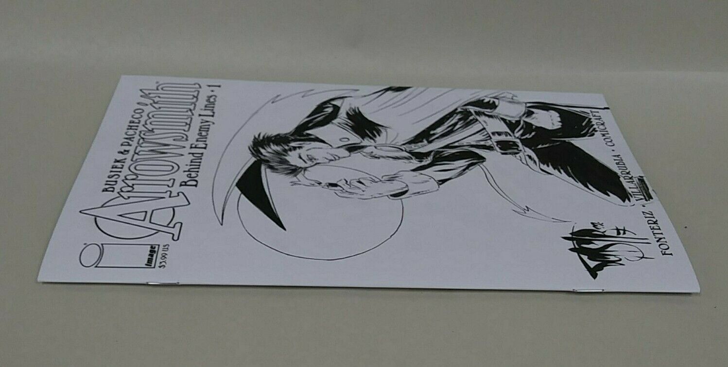 Arrowsmith #1 (2022) Blank Cover Variant Comic W Original Art DCastr 293