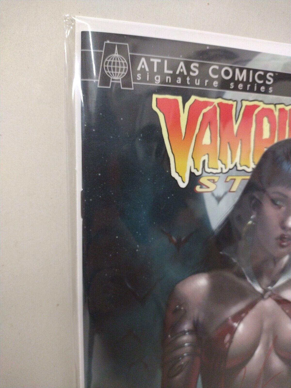 Vampirella Strikes #1 (2022) Atlas Comics Sniegoski Signature Series Variant COA