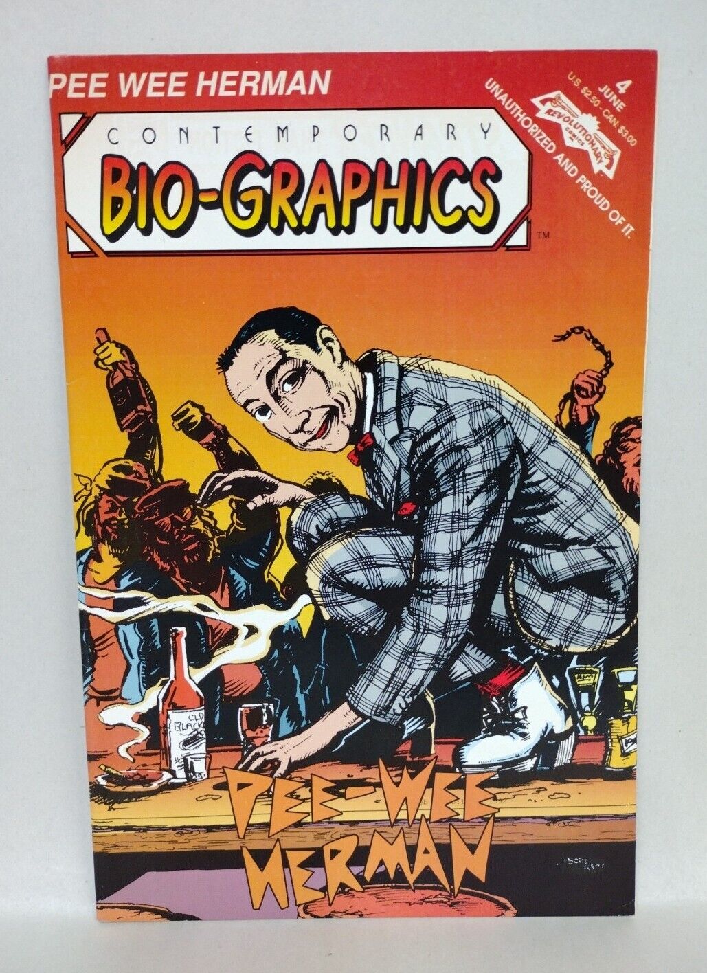 Contemporary Bio Graphics #4 Revolutionary Comics 1992 Pee Wee Herman Biography