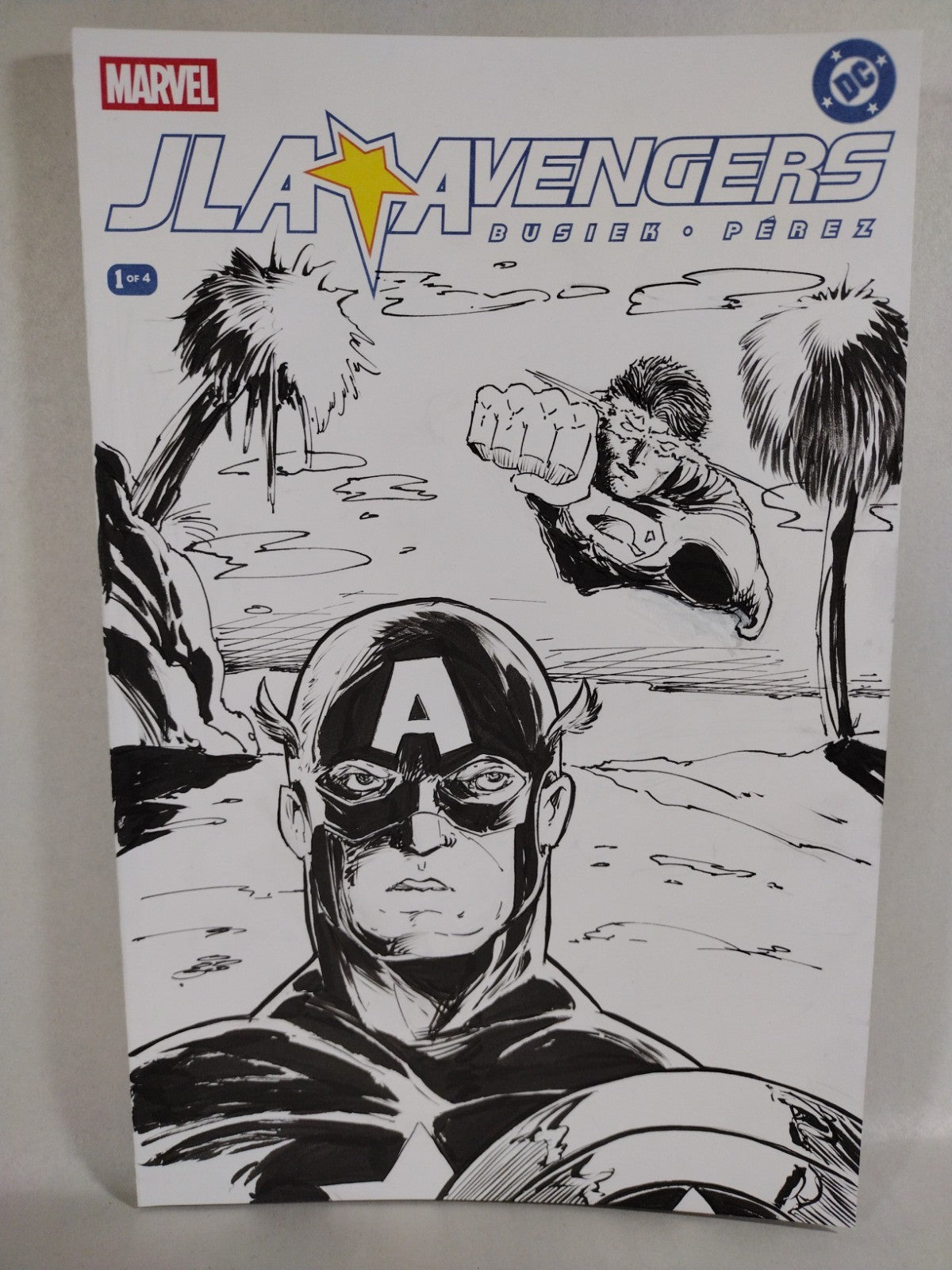 JLA Avengers #1 (2026) DC Marvel Facsimile Sketch Variant W Original DCastr Art
