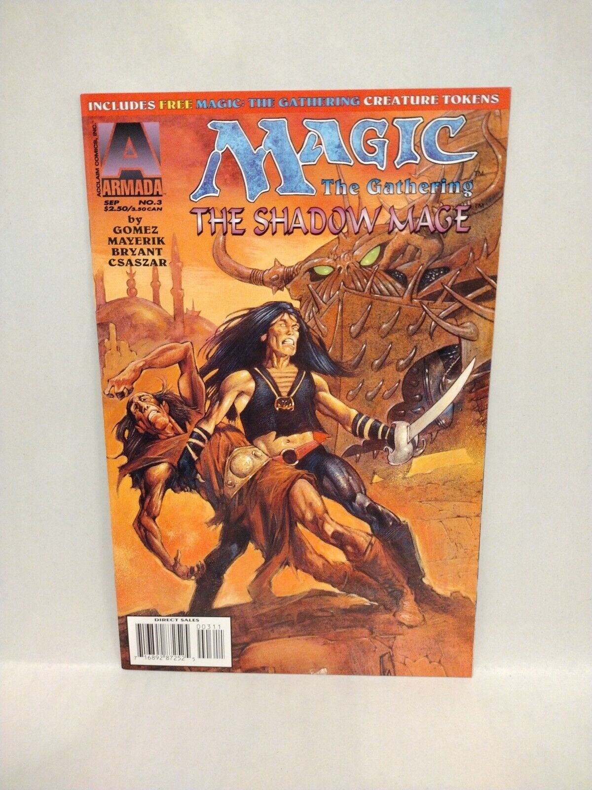 Magic The Gathering Shadow Mage (1995) Complete Acclaim Comic Set #1-4 +Preview 