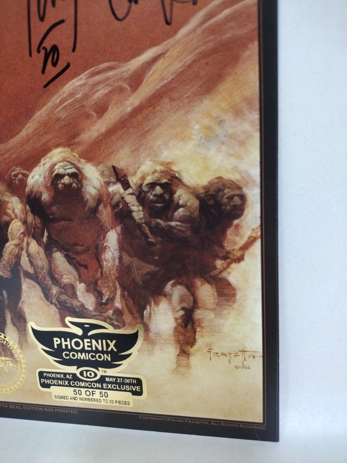 Frank Frazetta Neanderthal #1 Image Comic One Shot Phoenix Exclusive Signed #'d