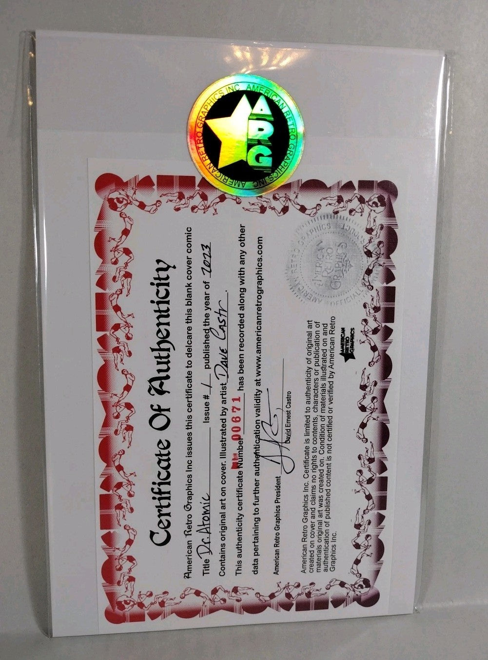 Dr Atomic 1 (2023) Larry Todd Image Comic Sketch Cover W Original Dave Castr Art