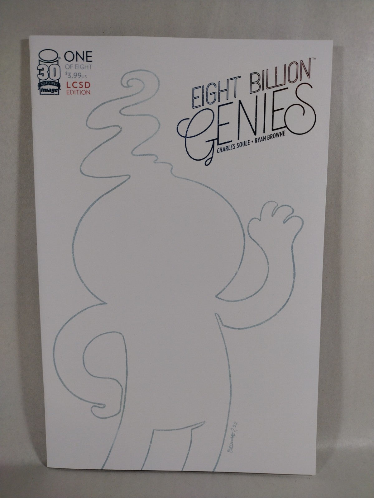 Eight Billion Genies #1 (2022) Image Comic LCSD Blank Sketch Cover Variant