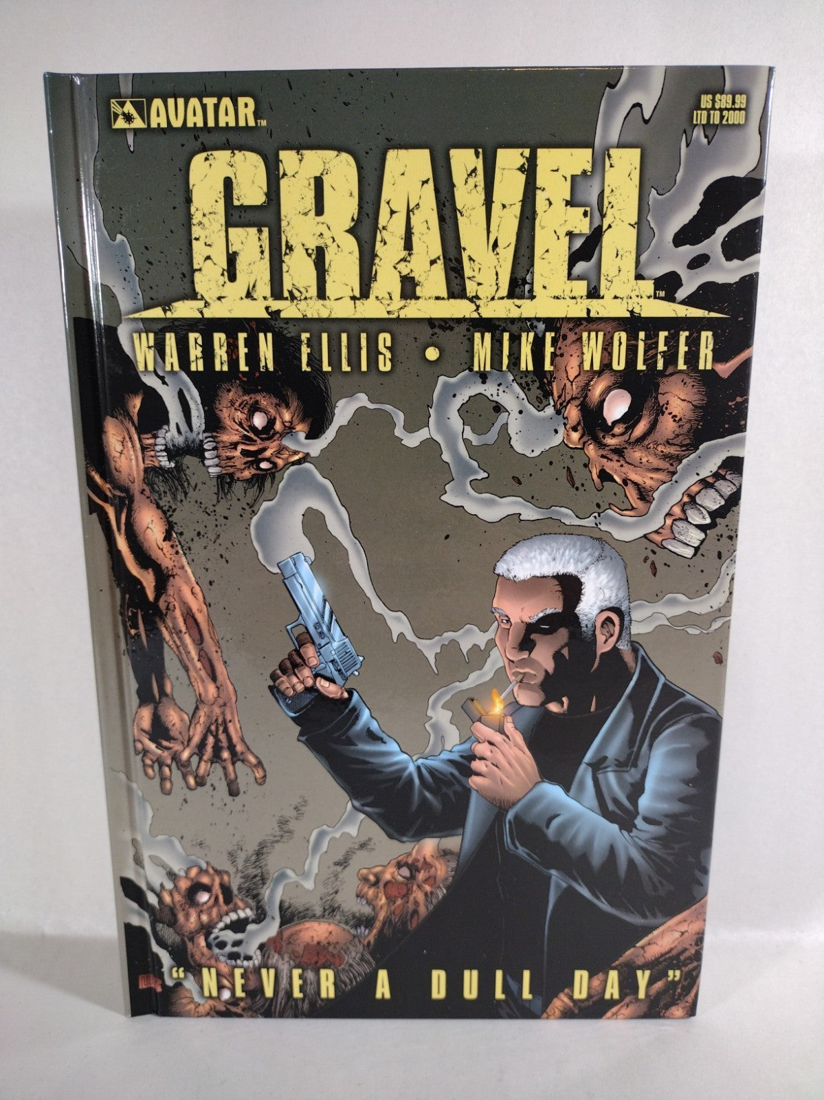Gravel: Never A Dull Day (2008) Avatar Press HC Signed Edition Warren Ellis