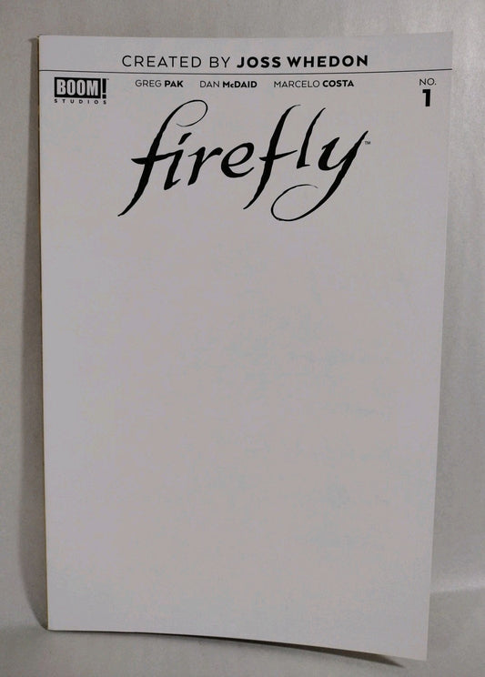 Firefly #1 (2018) Boom Studios Blank Sketch Cover Variant Jose Whedon Pak New NM