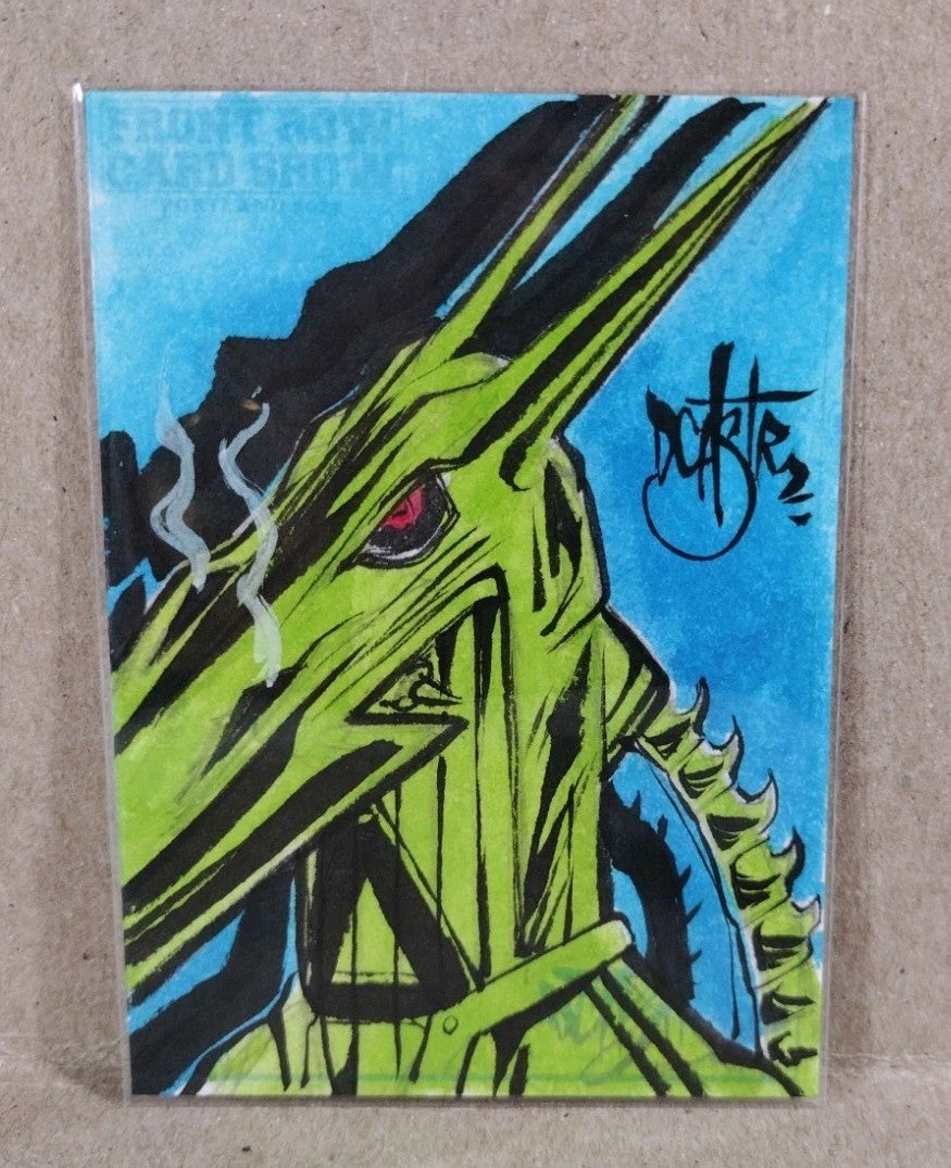 DCastr 2025 Front Row Show Exclusive Sketch Card W Original Nemesis Warlock Art