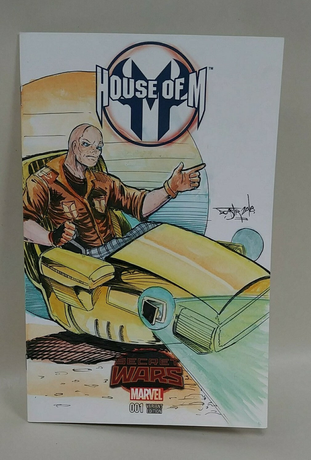 House of M 1 Marvel Secret Wars Sketch Cover Var Comic W Original DCastr Art 