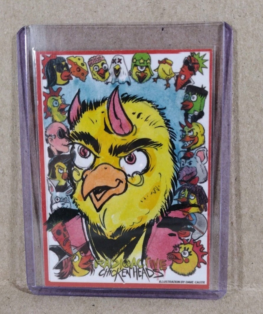 Radioactive Chicken Heads Exclusive Sketch Card W Original Pollo Diablo Art