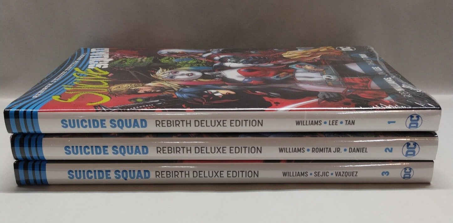 Suicide Squad Rebirth Deluxe Hardcover Set Vol 1 2 3 DC Comics New Sealed Hc