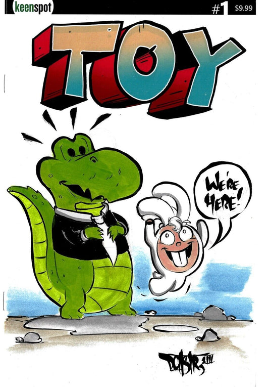 Toy 1 (2023) Keenspot Blank Cover Variant Comic W Original Croc Dave Castr Art