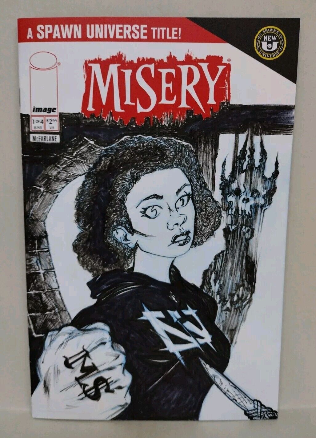 Misery 1 (2024) Image Comic Sketch Cover Variant W Original Cyan JAG Art