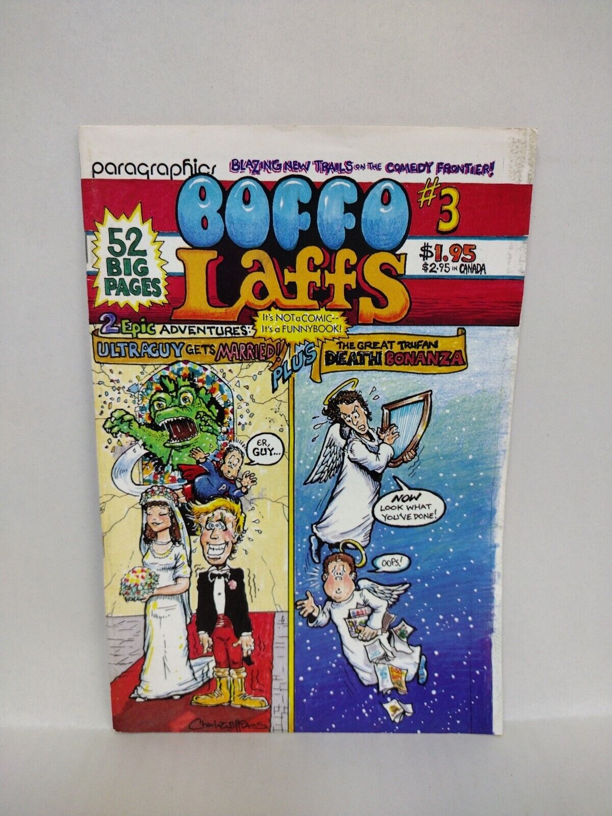 Boffo Laughs (1986) Paragraphics Underground Comic Lot Set #1 3 Comix