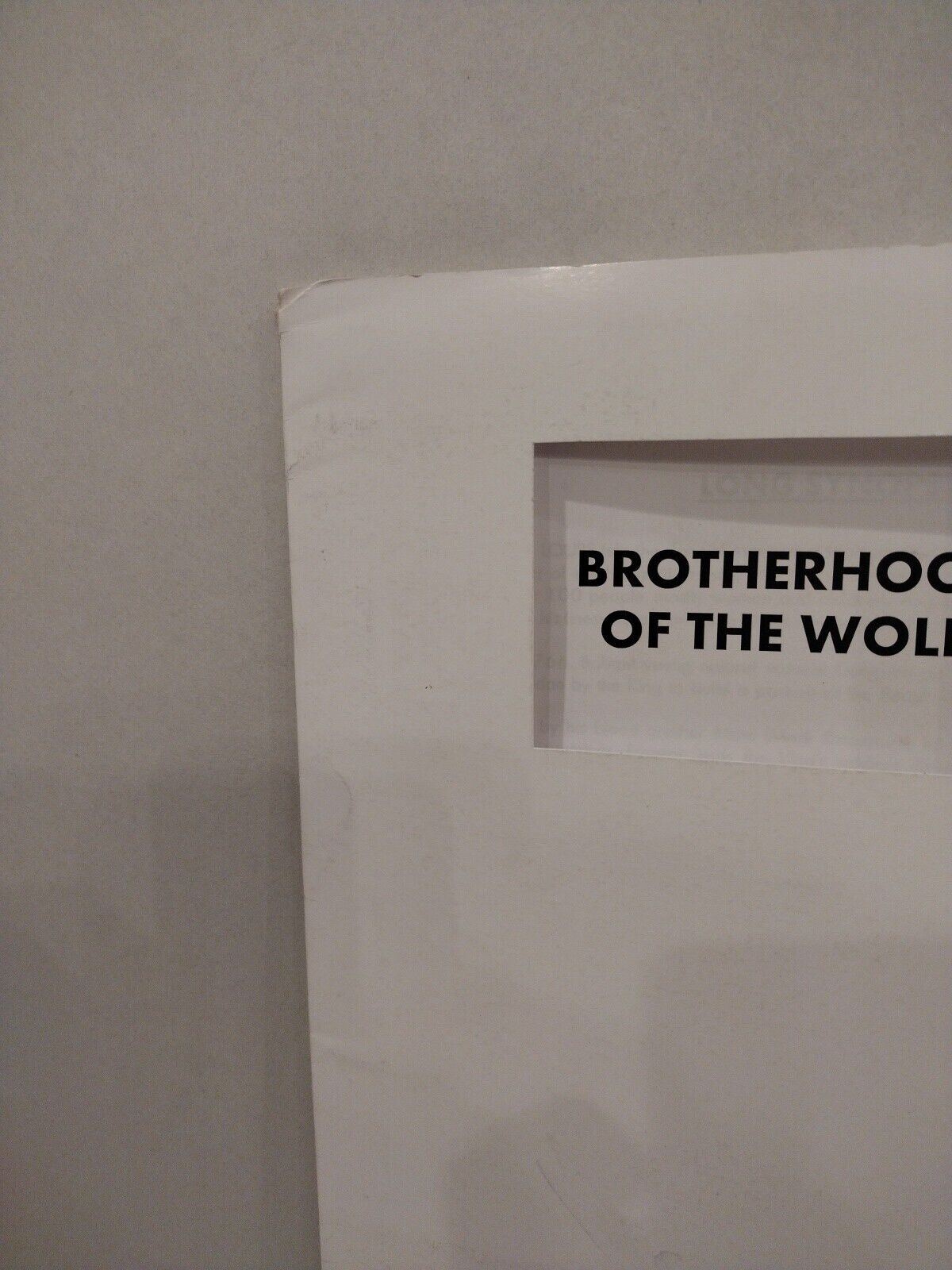 Brotherhood Of The Wolf (2001) Studio Canal Press Release Packet with Folder