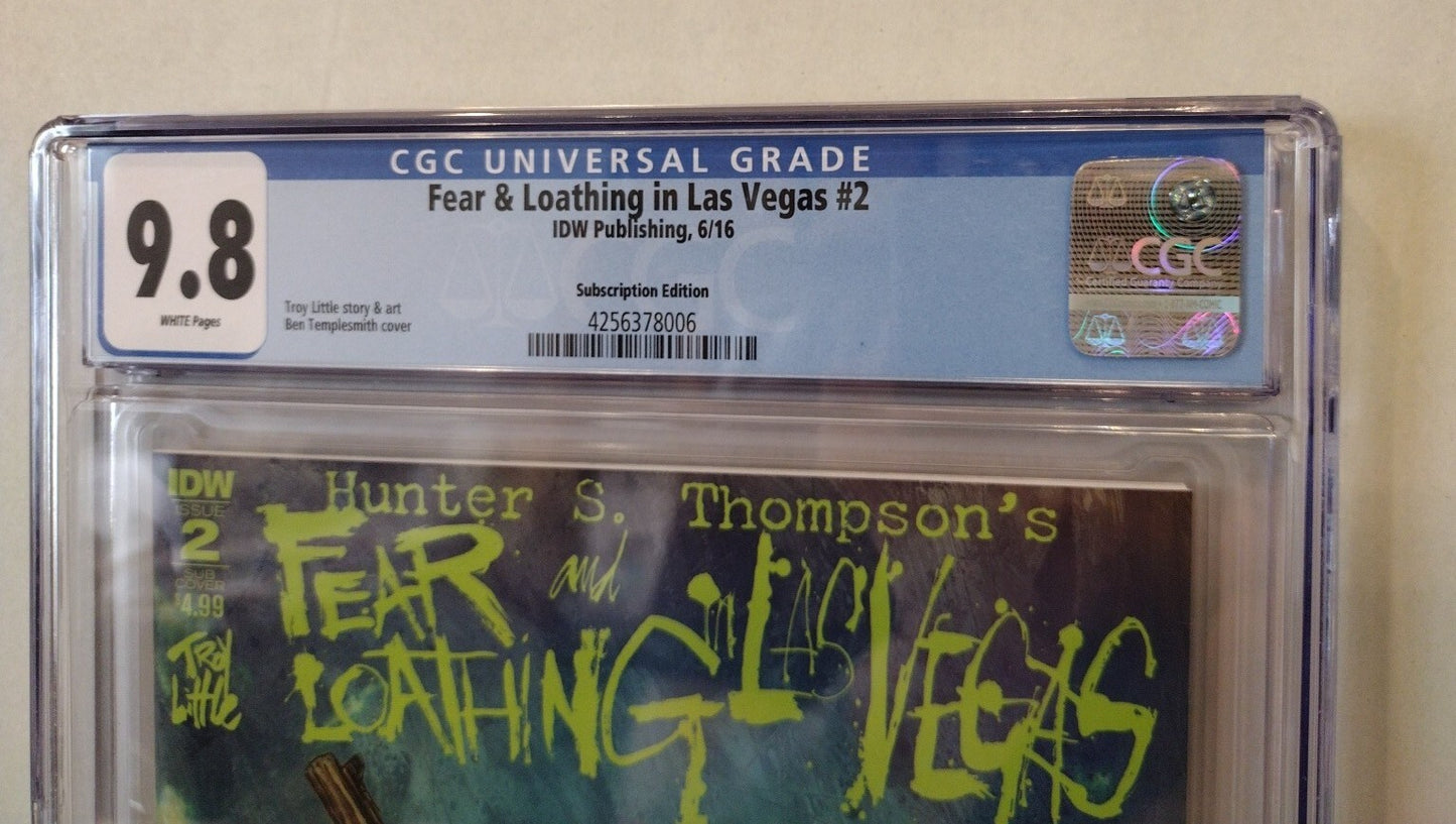 FEAR AND LOATHING IN LAS VEGAS 2 (2016 IDW Ben Templesmith Variant Comic CGC 9.8