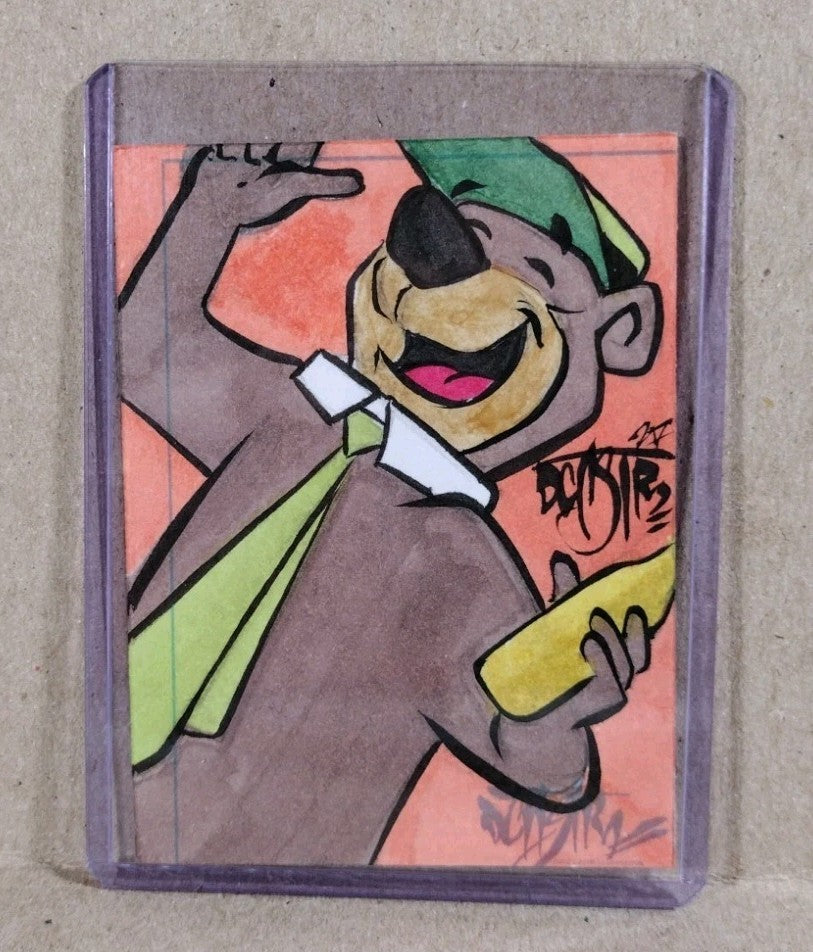 Dave Castr Crusin (2025) OAC Error Sketch Card W Original Yogi Bear ACEO Art