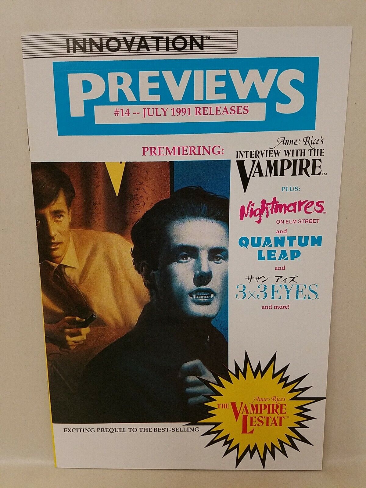 Innovation Previews #14 (1991) Comic Release Vampire Lestat Nightmare on Elm St