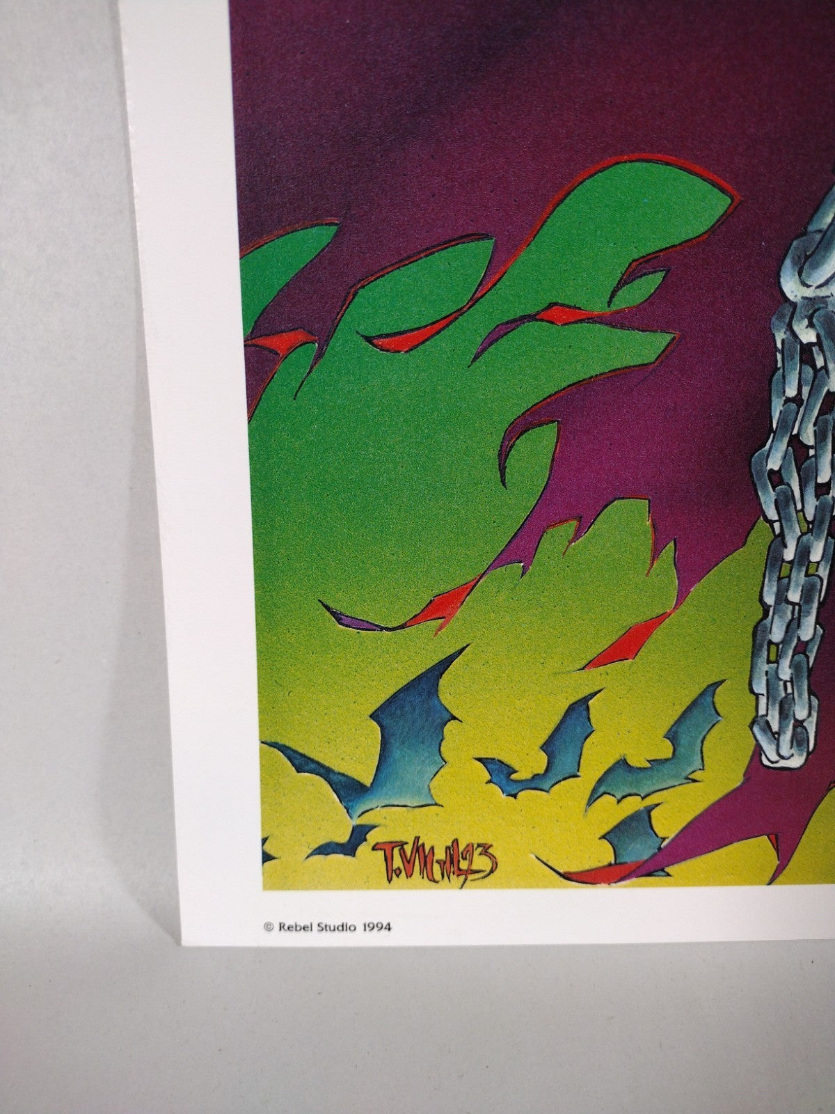 Faust Poster Print 20x16" Original Rebel Studios (1994) Tim Vigil Art Signed