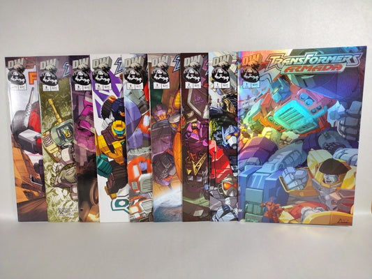 Transformers Armada (2002) DW Comic Lot #1 2 3 4 5 6 8 PREVIEW +Holo-Foil Var