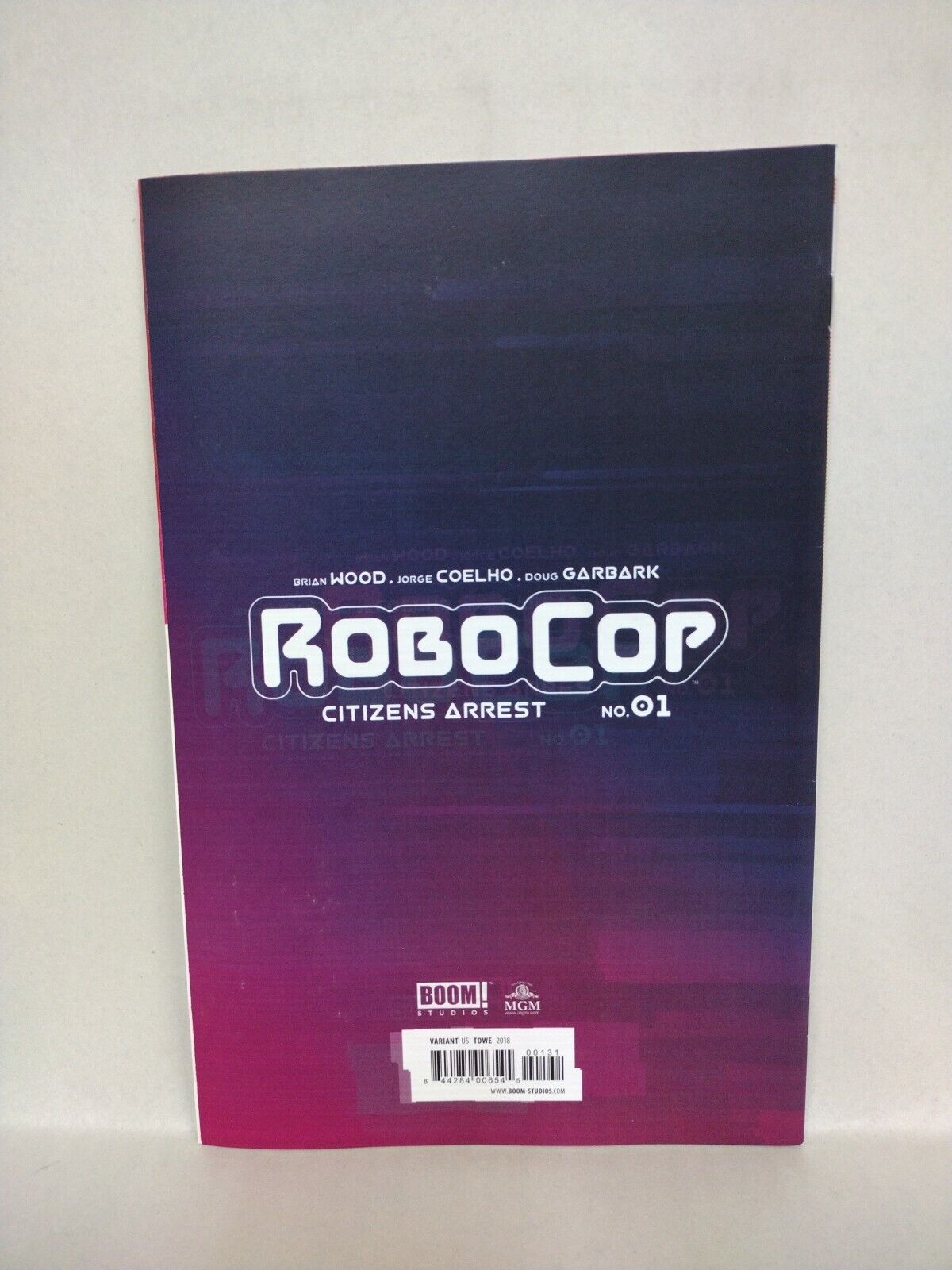 Robocop Citizens Arrest 1 (2018) Boom Studios Comic 1:15 Jim Towe Virgin Variant