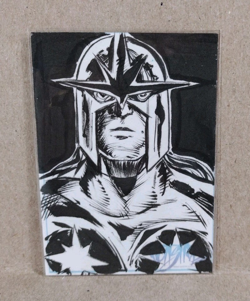Dave Castr Crusin (2025) OAC Sketch Card W Original Marvel Nova Art 