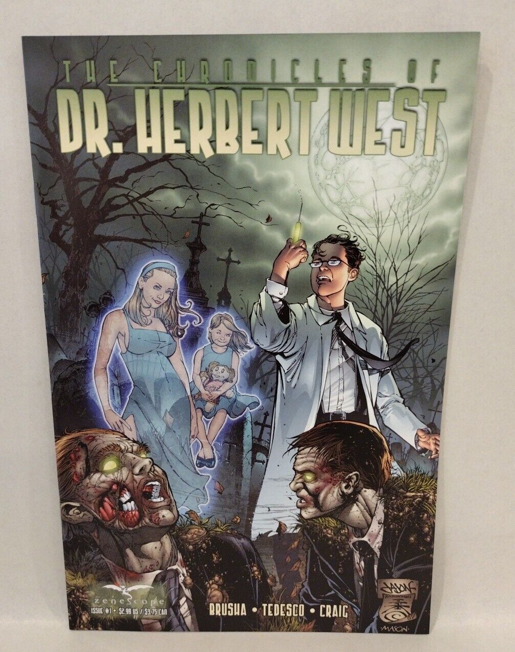 Chronicles Of Dr Herbert West (2008) Zenescope Comic Set 1 2 Reanimator Universe