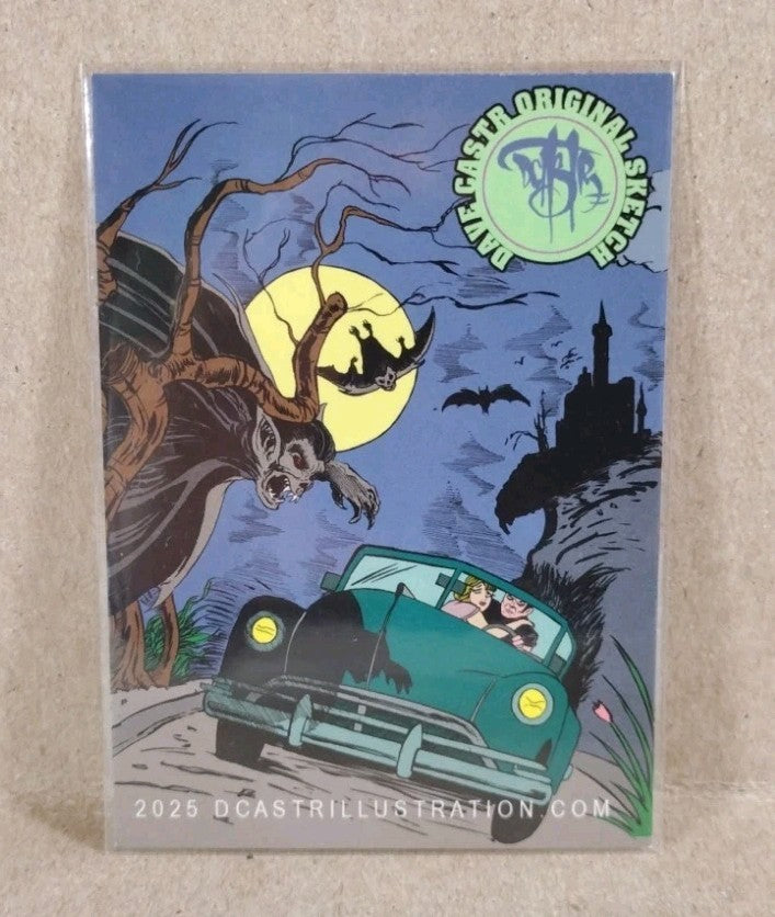 Dave Castr Crusin (2025) OAC Sketch Card W Original Marvel Blade Art ACEO