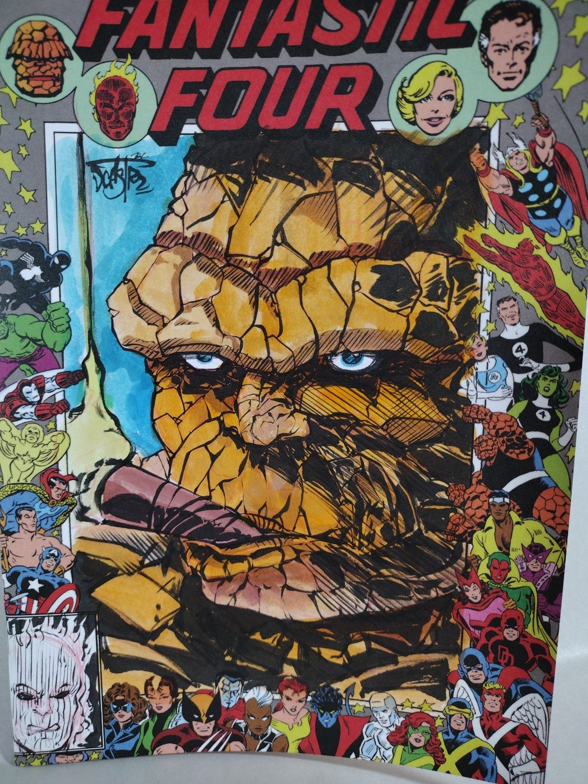 Fantastic Four #36 (2021) Marvel Comic Store Variant W Original Thing DCastr Art