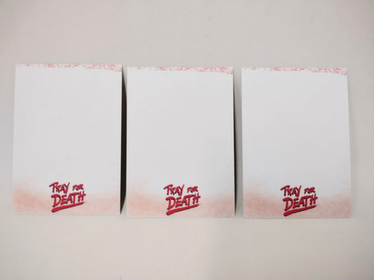 Pray For Death (2022) American Retro Graphics Blank Sketch Card Lot Of 3 Ninjas